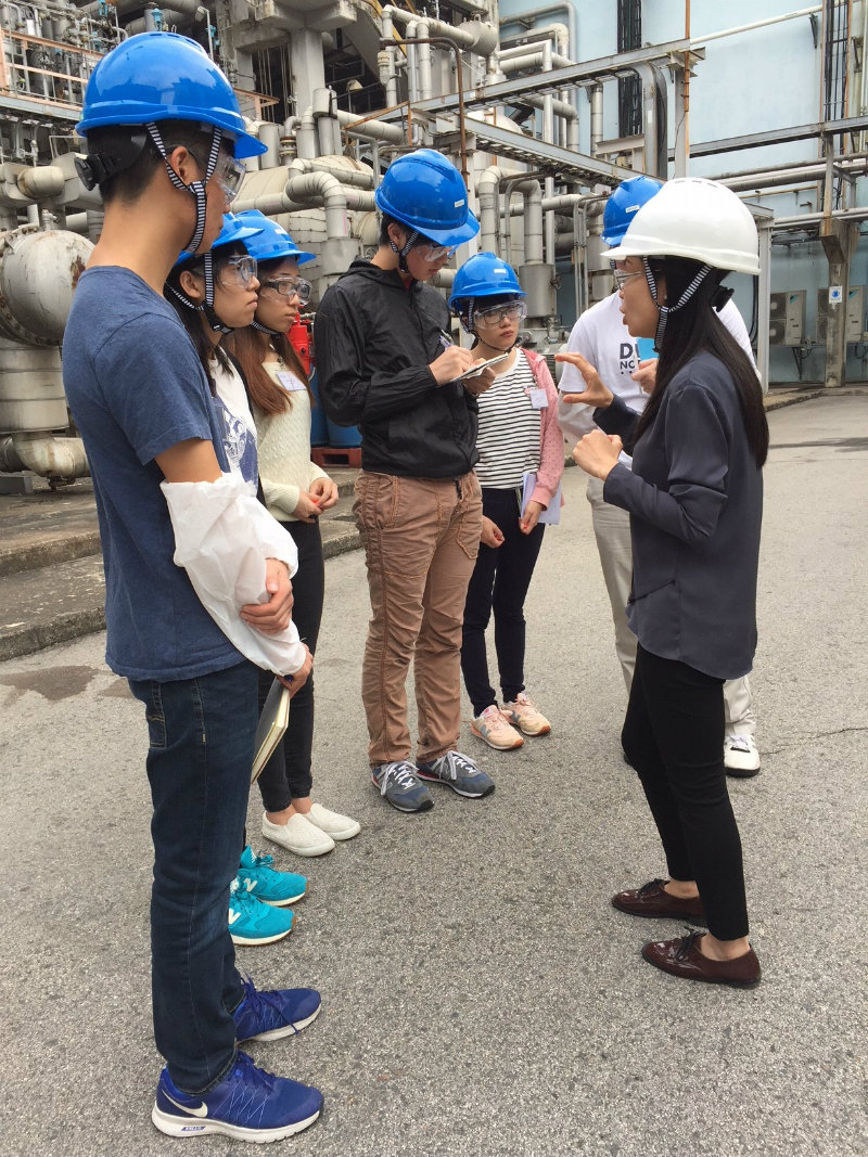 Students touring Trinseo Tsing Yi Plant