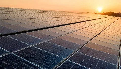 image of solar panels